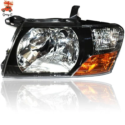 Front Headlight Head Lamp Left Drive Side For 2000-06 Mitsubishi Pajero Montero Foto 1 de 4