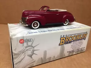 BROOKLIN MODELS 1:43 BRK 159 1939 MERCURY 2 PORTE CONVERTIBILE CLUB COUPE N. COME NUOVO - Foto 1 di 7