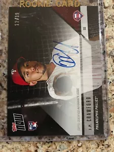 2018 Topps Now Opening Day JP Crawford Autograph Auto #d 12/99 Phillies On Card - Picture 1 of 2