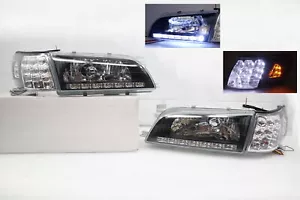 FRONT LED HEADLIGHT & Corner Light FOR TOYOTA COROLLA AE100 E100 WAGON 93-97 - Foto 1 di 7