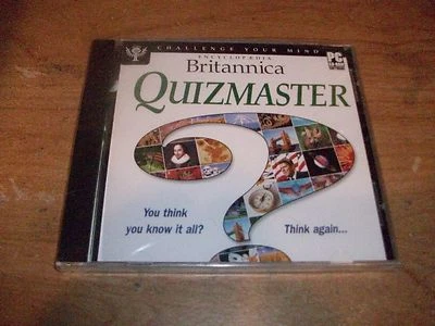 Encyclopedia Britannica Quizmaster Challenge Your Mind CD ROM WINDOWS NEW - Image 1 of 2