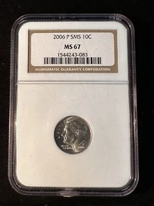 2006 P ROOSEVELT DIME NGC MS 67 083 - Picture 1 of 4