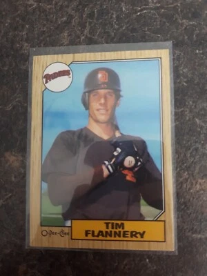 1987 O-Pee-Chee Base Tim Flannery Card# 52 - Image 1 of 2