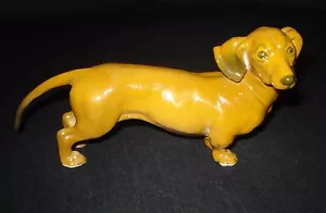 VTG ROSENTHAL DOG DACHSHUND CLASSIC ROSE COL PORCELAIN FIGURINE BY HEIDENREICH - Picture 1 of 9