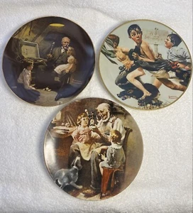 Norman Rockwell Teller Knowles / Gorham Collector’s Fine China LOT OF 3 NO COA - Bild 1 von 8