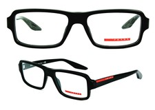 Prada Sport Damen Herren Brillenfassung PS01GV 1BO-1O1 53mm schwarz  146 32