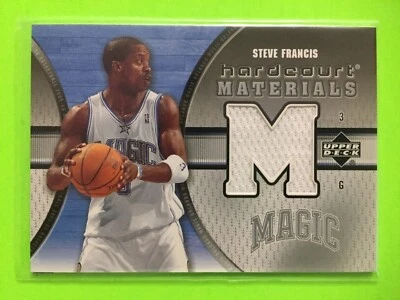 2005-06 UD Hardcourt Steve Francis Orlando Magic Hardcourt Materials Jersey Card - Image 1 of 2