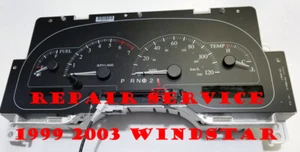 1999 TO 2003 FORD WINDSTAR WITH MESSAGE CENTER INSTRUMENT CLUSTER REPAIR - Picture 1 of 1