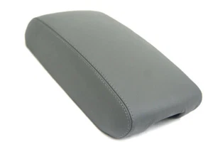 Fits 11-19 Jeep Grand Cherokee Gray Real Leather Center Console Armrest Cover - Bild 1 von 1