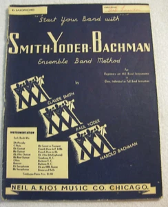 Smith Yoder Bachman Ensemble Band Method For Beginners E Flat Saxophones - Picture 1 of 2