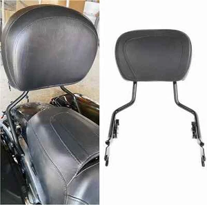 Adjustable Detachable Sissy Bar Backrest Compatible with 2009-2024 Harley Tourin - Picture 1 of 3