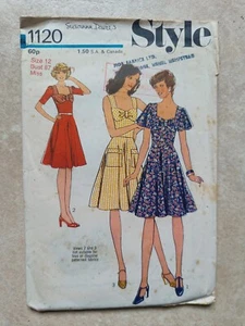 VINTAGE STYLE SEWING PATTERN NO. 1120 MISSES' DRESS SIZE 12 - Picture 1 of 3