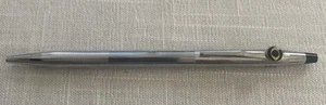 Vintage Cross Lustrous Chrome Silver Ballpoint Twist Pen 3502 CBS Engraved - Picture 1 of 5