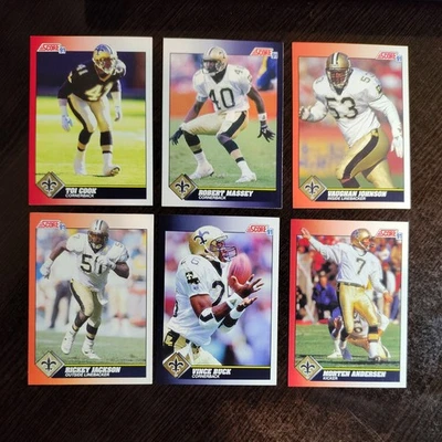 1991 Score - Jackson, Massey, Andersen, Buck, Cook, Johnson - New Orleans Saints - Image 1 of 4