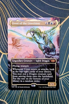 Ureni of the Unwritten (BORDERLESS NON-FOIL) Tarkir: Dragonstorm (MTG) | NM EN - Image 1 of 2