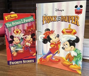 Disney The Prince & the Pauper VHs and book, Mickey Mouse vintage - Picture 1 of 4
