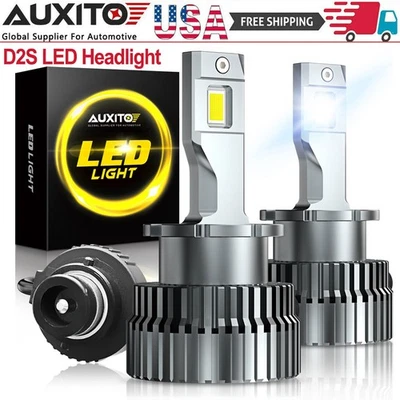 AUXITO D2S D2R HID to LED Headlight Bulbs Conversion Kit 24000LM 200W Cold White - Image 1 of 4
