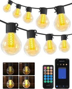 Außen Lichterkette mit App Steuerung & Timer, 15m dimmbar Smart Garden - Bild 1 von 7