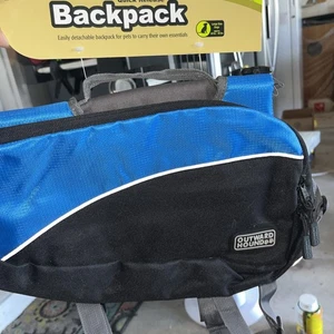 Outward Hound Quick Release Backpack For Dogs 50-69 Lbs. Size L Blue - Picture 1 of 2