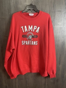 Vintage Champion University of Tampa Est 1931 Sweatshirt Adult XL Red - Picture 1 of 8
