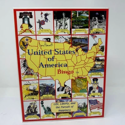 United States of America Bingo Game Lucy Hammett Educational History Complete - Image 1 of 4