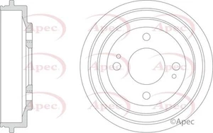 2 X NUEVO TAMBOR DE FRENO EJE TRASERO APEC TAMBOR DE FRENO GENUINO CALIDAD OE DRM9206 - Imagen 1 de 4