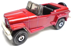 2020 MATCHBOX MBX CITY '48 WILLYS JEEPSTER RED 1:64 DIECAST 2 5/8" TRUCK W BLACK - Picture 1 of 6