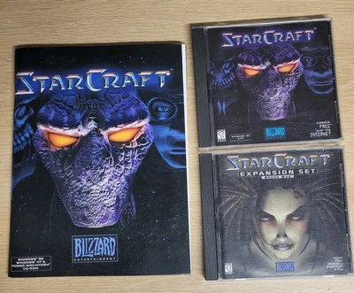 Starcraft And Starcraft Brood War Expansion Set PC Game CD-Rom (1998 Blizzard) - Image 1 of 4