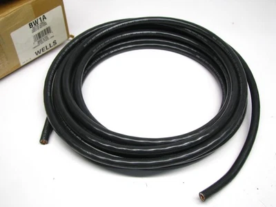 25 FEET - Wells BW1A BLACK 1 Gauge Battery Cable, Made In USA - Image 1 of 3