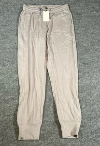 Barefoot Dreams Womens Small Malibu Collection Brushed Jersey Jogger Tan Beige   - Picture 1 of 8