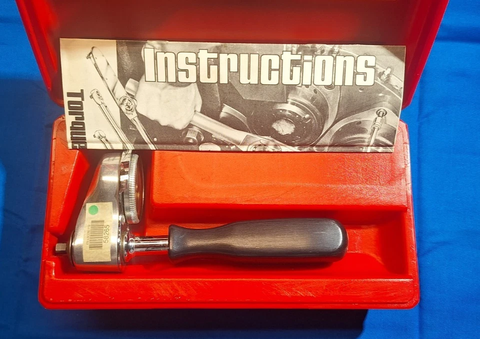 Vintage Snap-On TQS-025 0-48 Inch Ounces 0-3 inch pounds 1/4" drive torque Meter - Image 1 of 4
