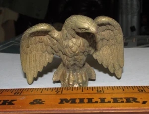 VTG SOLID Brass BALD Eagle Spread Wings Turned Head MOUNT - Picture 1 of 4