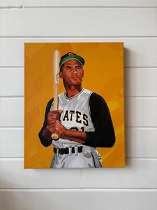 Roberto Clemente - Giclee Print of Original Painting on Canvas - Picture 1 of 6
