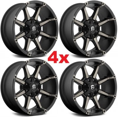 20 BLACK TINT FUEL WHEELS RIMS COUPLER D556 GMC SIERRA RAM 1500 - Image 1 of 4