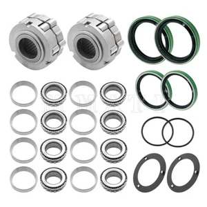 2X Front Wheel Hub Clutch & Bearings Seals Kit for Polaris Scrambler 400 500 4x4 - Picture 1 of 16