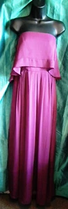 New PURPLE WILD BERRYchiffon BALL GOWN/WEDDING/PROM.size8/10UKBUST 36"-LONG. - Picture 1 of 5