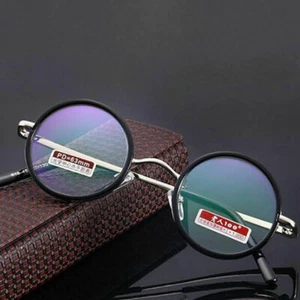 Vintage Round Aspheric Lens Coating Reading Glasses Eyeglass Readers +1.00~+4.00 - Picture 1 of 5