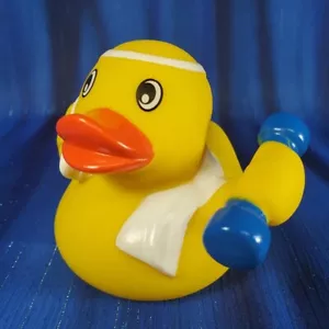 Übung Gewichtheben Gummiente mit Handtuch von Schnabels NEU - Bild 1 von 6