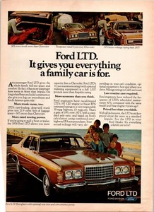 VINTAGE 1973 FORD LTD CAR PRINT AD - Picture 1 of 1