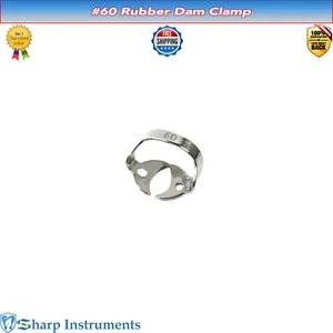 Rubber Dam Clamp #60 Dental Endodontic Crown Steel Clamps Surgical Instruments - Picture 1 of 1