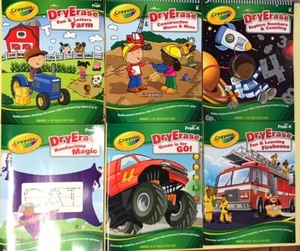 6 NEW CRAYOLA Dry Erase Learning Activity Books PreK Kindergarten Handwriting - Picture 1 of 14