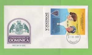 Dominica 1989 60th Anniversary of Girl Guides m/s First Day Cover - Picture 1 of 1