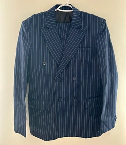 Double Breasted Navy Blue Women's Suit - Size Small - New w/o Tags - Picture 1 of 3