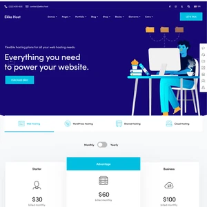 Hosting Service Websites Design for Sale with Free VPS Web Hosting - Picture 1 of 8