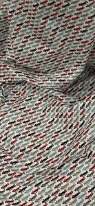 Tela blanca multicolor vintage de polialgodón para autos 45"" precio por metro - Imagen 1 de 2