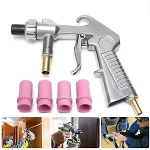 Sandblaster Air Kit Abrasive Sandblasting Gun Sand Blaster with 4 Ceramic Nozzle - Picture 1 of 8