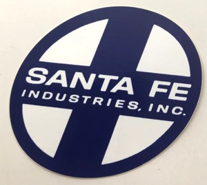 Vintage Santa Fe Eisenbahn Zug Aufkleber-Santa Fe Industries, Inc. 3,25" - Bild 1 von 2