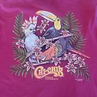 Vintage 1991 Einzelstich Chi Chi's mexikanisch rosa T-Shirt XL London selten! Vögel