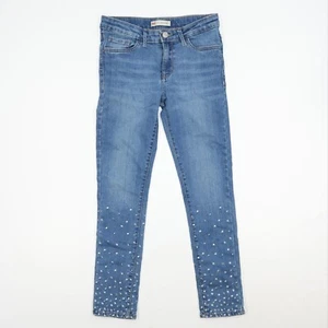 Levi's 710 Super skinny Jeans Girls 10 Reg Blue Embroidered - Picture 1 of 10