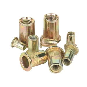 Rivet Nut Bolt Steel Rivets Tool Flange Blind Nutserts Flat Zinc M4 M6 M8 M10 - Picture 1 of 15